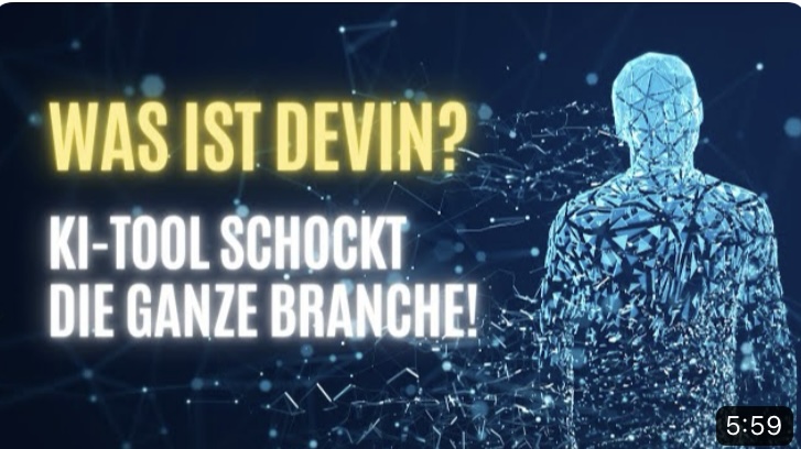 DEVIN IST DIE ZUKUNFT VON KI | Ist Devin die erste Stufe von AGI? | Kl Tool erledigt deine Arbeit