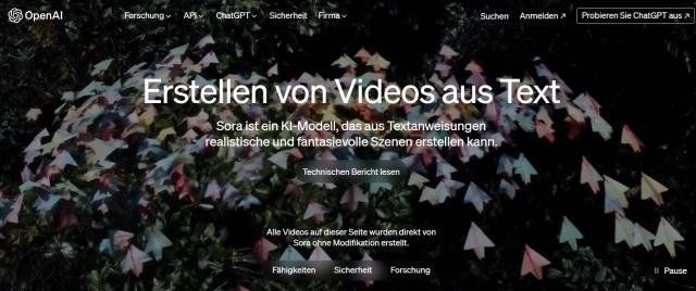 OPEN.AI stellt Sora vor – Erstellen von Videos aus Text