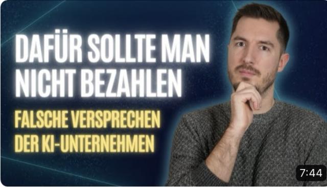 LASST EUCH NICHT ABZOCKEN - Lohnen sich bezahlte KI-Tools überhaupt?