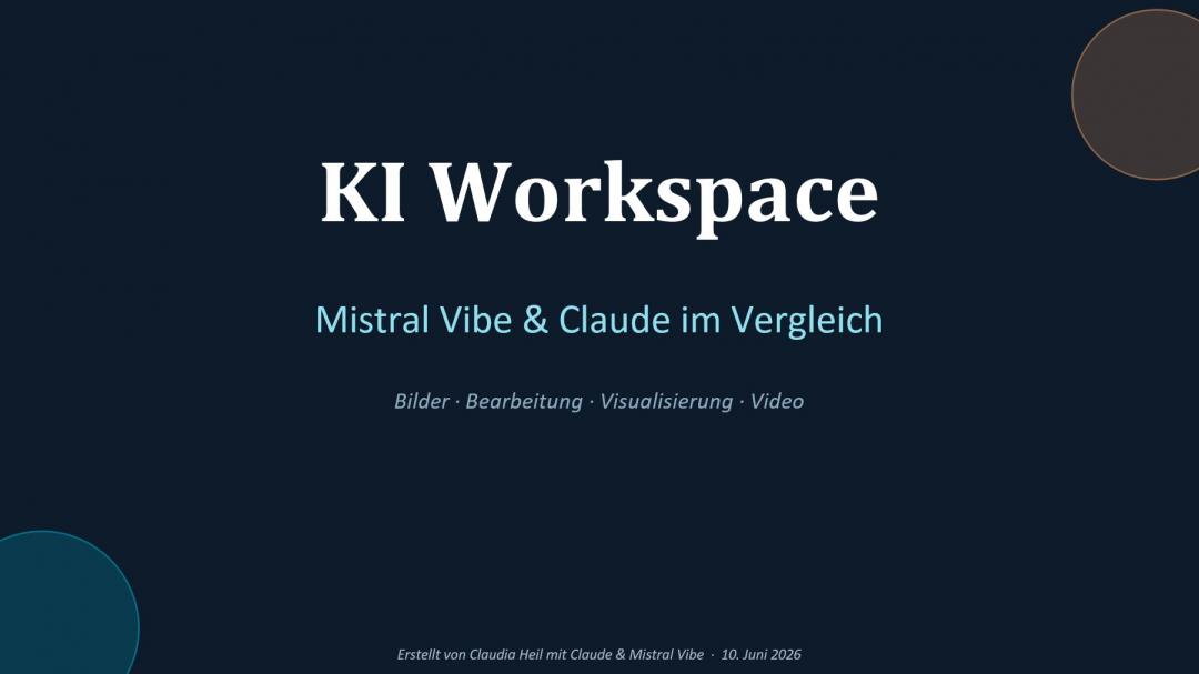 KI Workspace Bilder Mistral Vibe Claude Claudia Heil 2026 6 10