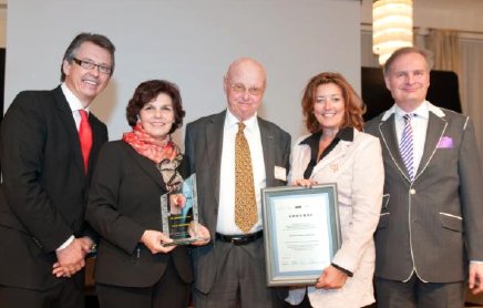 v.l.n.r.: Gerd Kulhavy, Renate Richter, Prof. Dr. Geert Hofstede, Nicole Bußmann, Prof. Dr. Lothar Seiwert