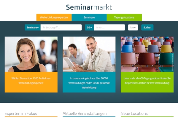 Seminarmarkt.de: Umfassender Weiterbildungsmarktplatz entsteht